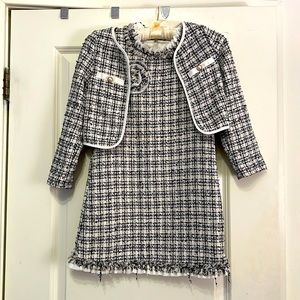 Biscotti Collezioni 2-piece Tweed Set in the style of Chanel